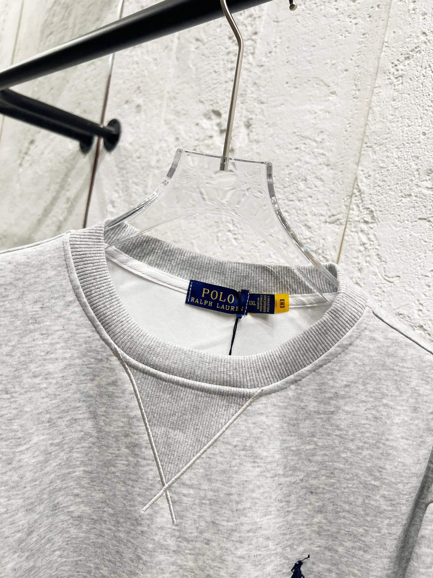 🅿️200 Style number: T51 Ralph Lauren round neck pony logo embroidered sweatshirt, pure cotton fabric Color: gray Size: M-105-120 catties L-120-135 catties XL-135-150 catties 2XL-150-165 catties